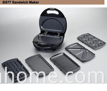 Hot Sell cheapest non-stick cool touch housing fixed plate sandwich maker